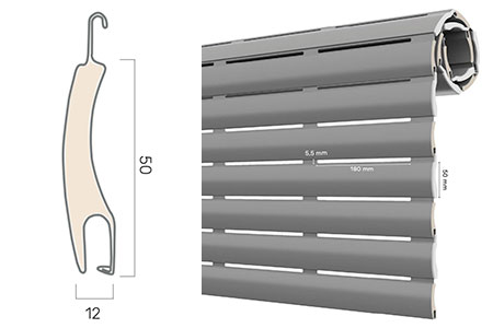 measures of the arialuce aluminum shutter slat