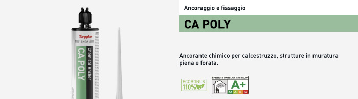 Ancorante Chimico per Calcestruzzo e Muratura CA Poly Torggler