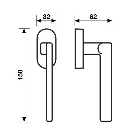 measure handle window dk Valli&Valli oberon