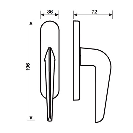 window handle size valleys and valleys H 1052 Supersonic