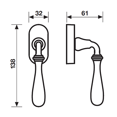 measure rustic handle for windows antares valleys & valleys