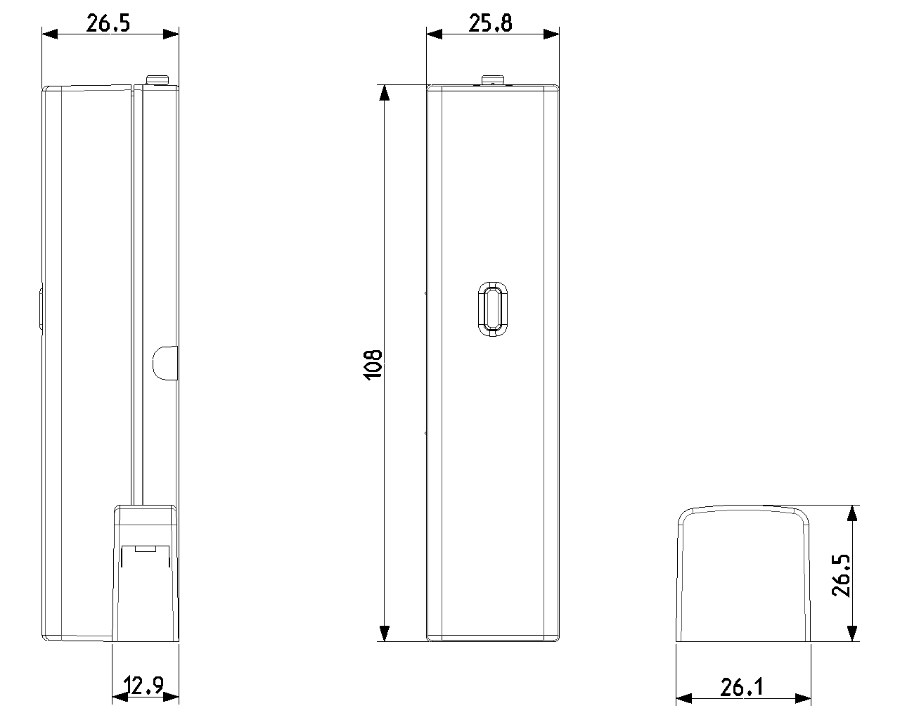 Contatto Magnetico Connesso IoT a Batteria 03980 Vimar