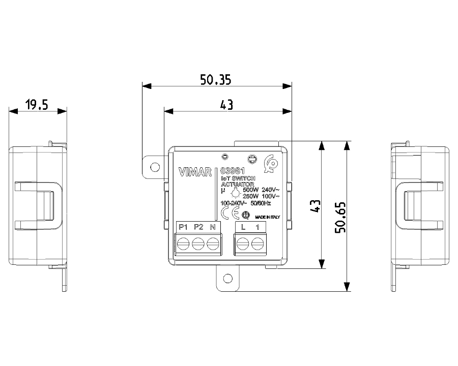 Modulo Relè Connesso IoT 03981 Vimar