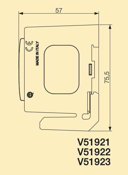 Supporto per Installazione Vimar - Adattatori per guida DIN (60715 TH35)