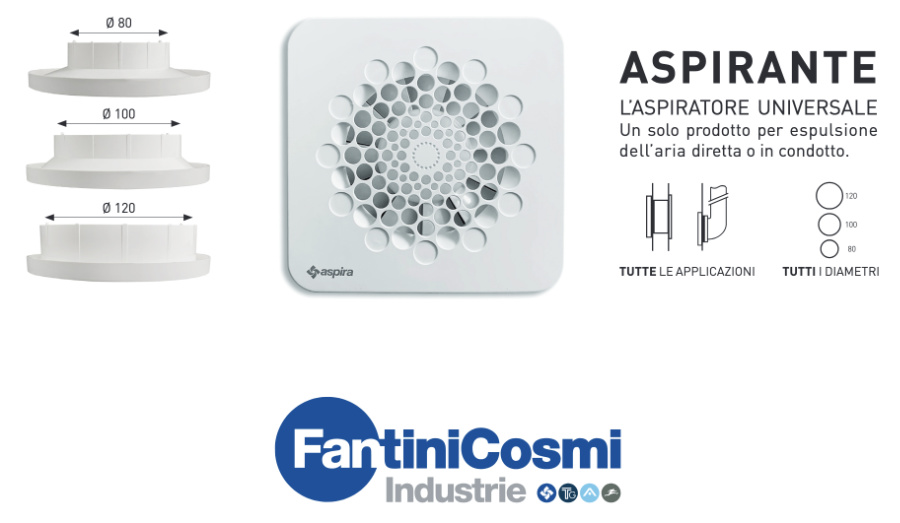 Bathroom Extractor Fan with Timer - Fantini Cosmi - Universal Extractor