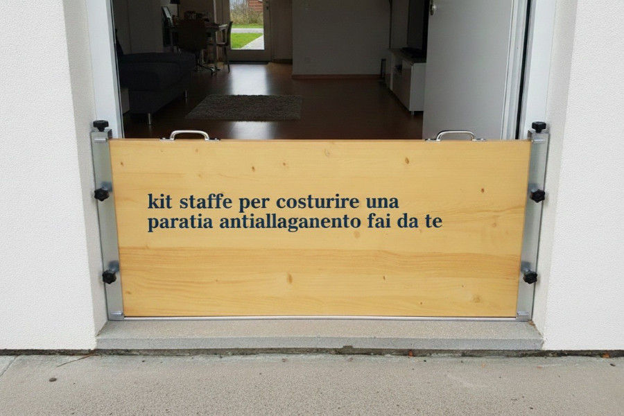 Flood Barrier - Expandable DIY Kit - 60cm to 300cm Barriera Antiallagamento - Kit Fai da Te Estensibile - da cm 60 a cm 300