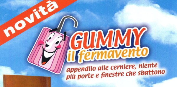 Gummy: fermaporte e fermafinestre in PVC per evitare che sbattano!