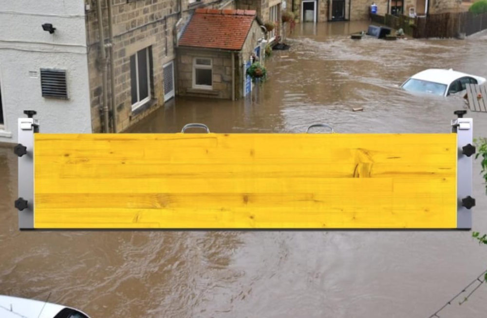 Paratia Antiallagamento Economica in Legno e Alluminio Kit Completo