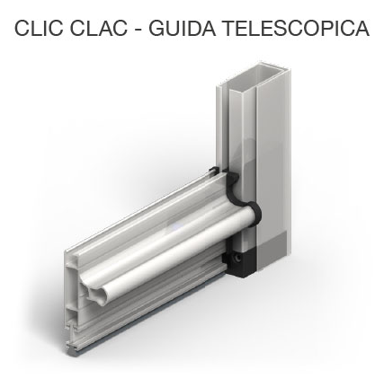 clic clac - aggancio rapido e guida telescopica zanzariera