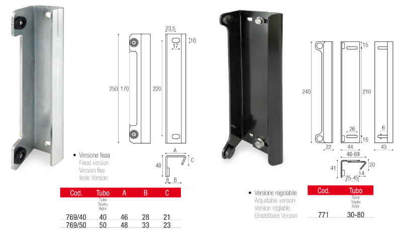 Swing Keeper for Mortise Lock Fixed or Adjustable Version