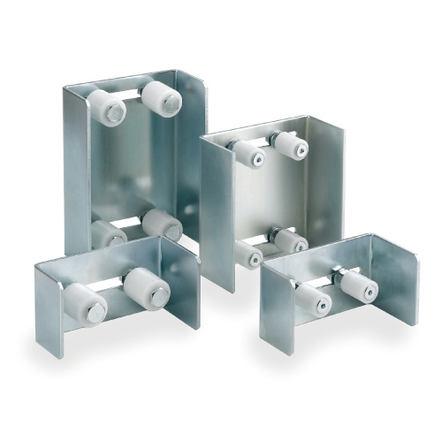 Robust weld-on guide plates for sliding gates