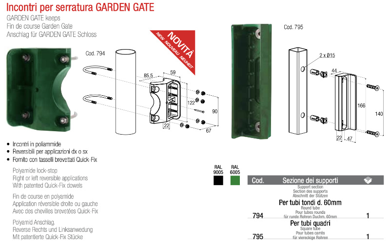 Incontri per serratura Garden Gate