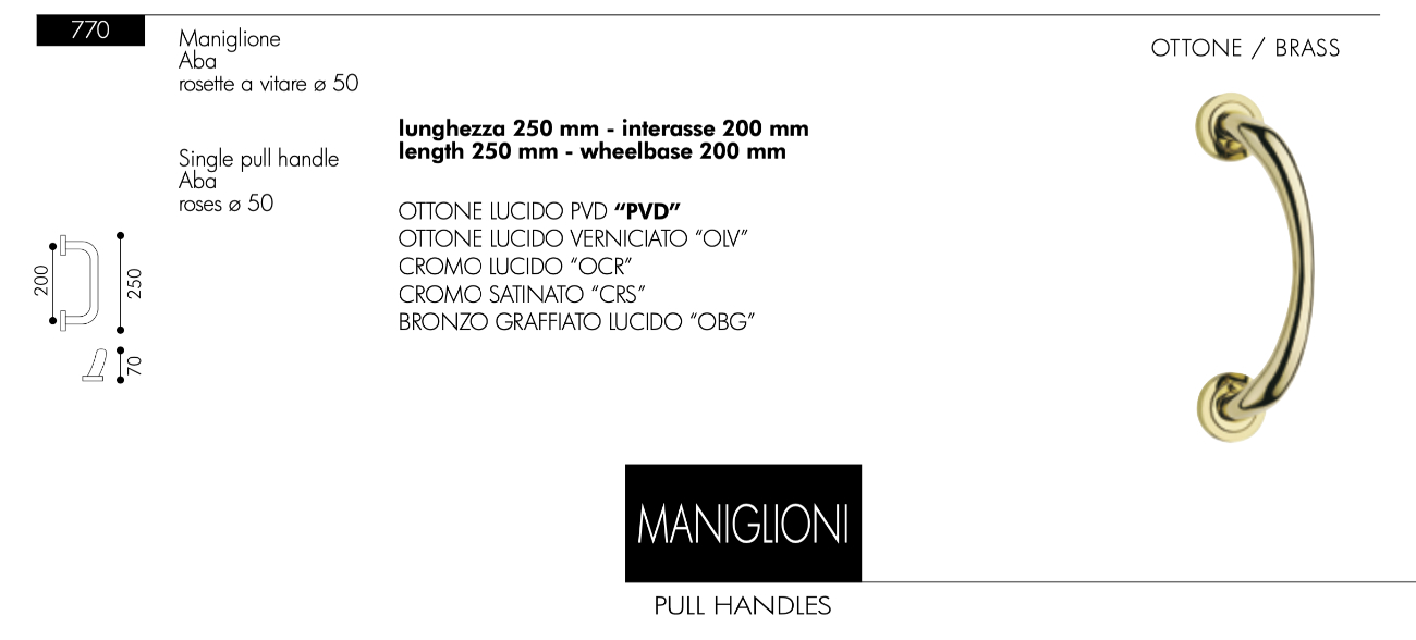 Maniglione Arieni Aba 770