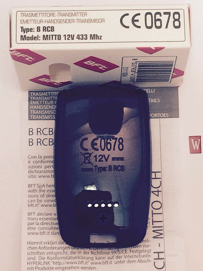 BFT MITTO 2 4 Garage Door Remote Control 433MHz Compatible With MITTO B RCB 02 04 KLEIO B RCA 02 TRC1 TRC2 Gate Opener