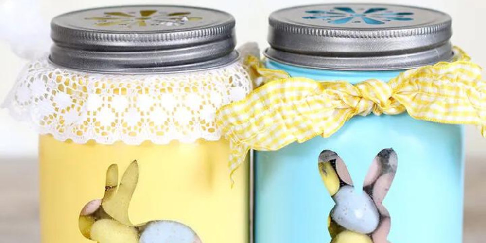 Lavoretti di Pasqua: barattoli decorati