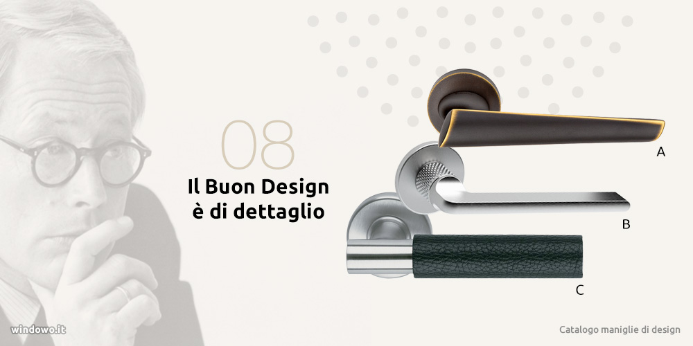 catalog of design handles with attention to detail