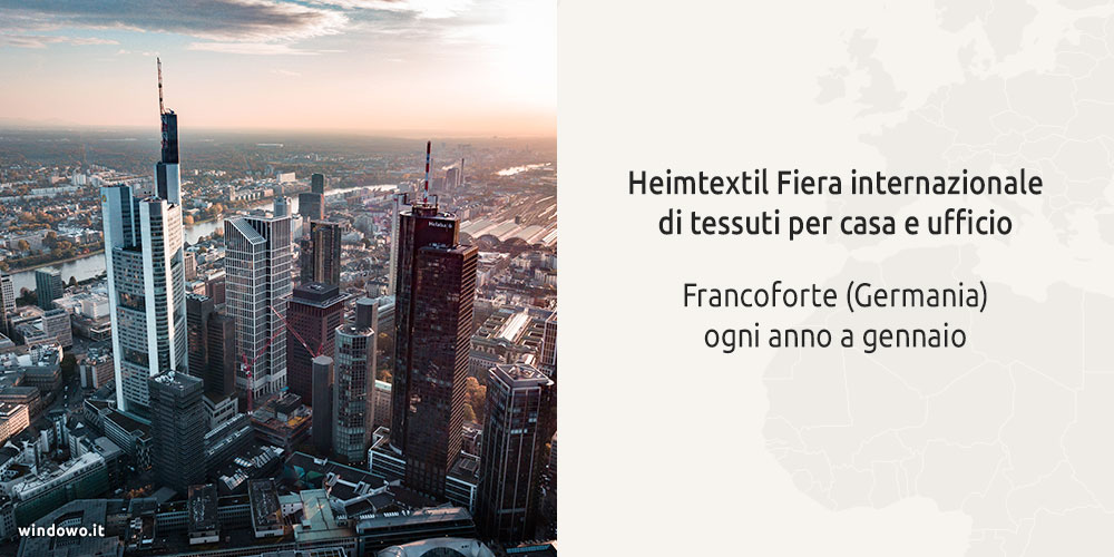 Heimtextil Messe Frankfurt in Frankfurt (Germany): the largest fair of furnishing fabrics
