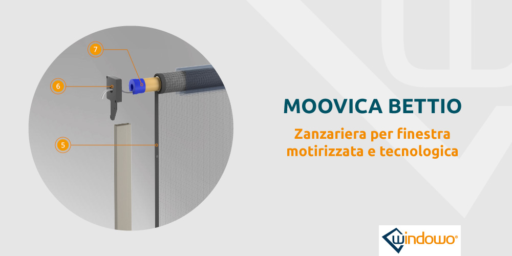 Moovica Bettio zanzariera motorizzata