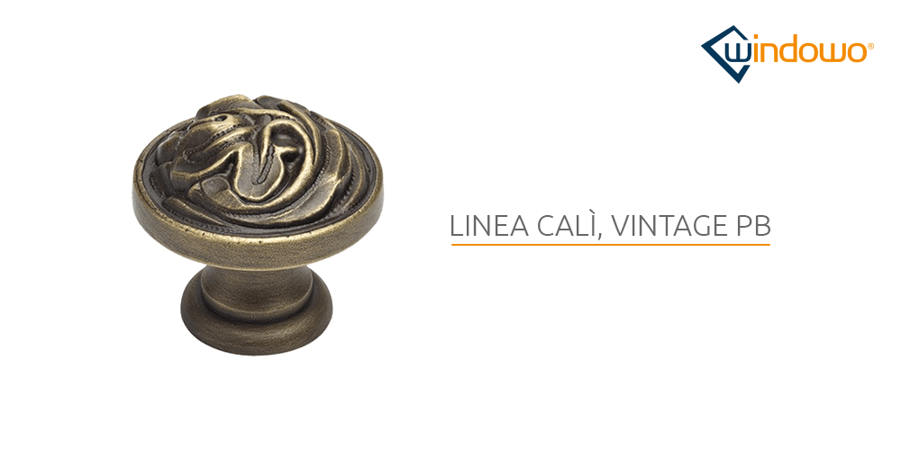 Knopf für klassische Vintage Küche Linea Calì