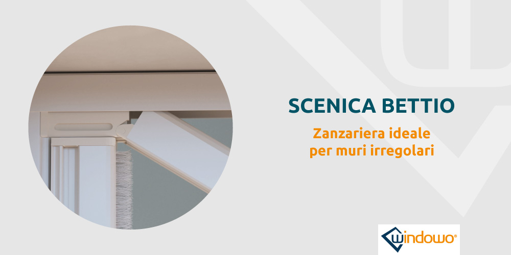 scenica bettio zanzariera per muri irregolari