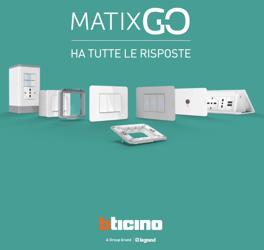 MatixGO BTicino - Range of Plates and Switches - Product Catalogue