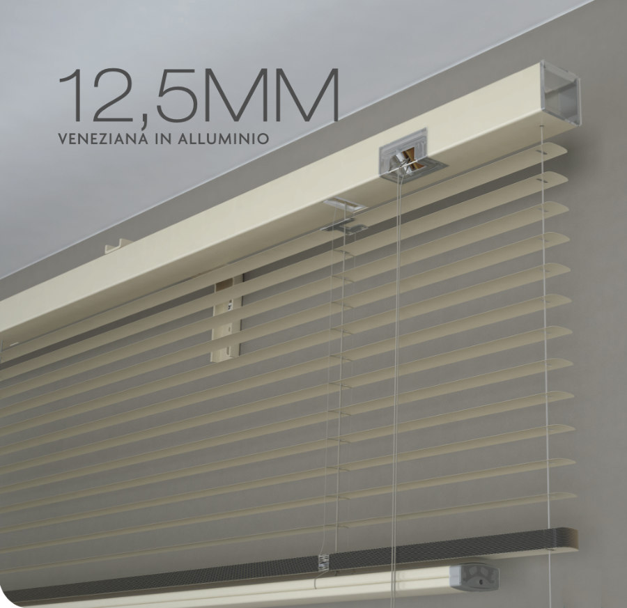 Tenda per Ufficio da Interni Veneziana Alluminio con Lamelle 12,5mm