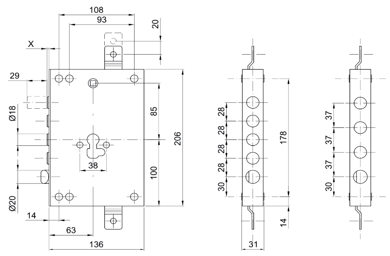 Serratura Cipierre SL137/60 Softlock - Entrata 60 - per Porte Blindate