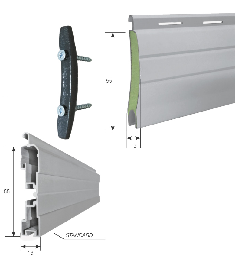 CROCI SAR-132 Tap Security – Rollladen aus hochdichtem Aluminium