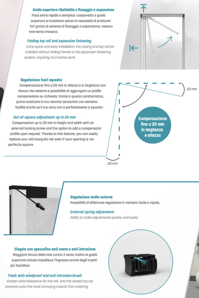 Proxima Effezeta Zanzariera Caratteristiche