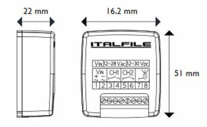 Ricevitore Radio Rolling Code - RXJR Italfile 433.92 Mhz