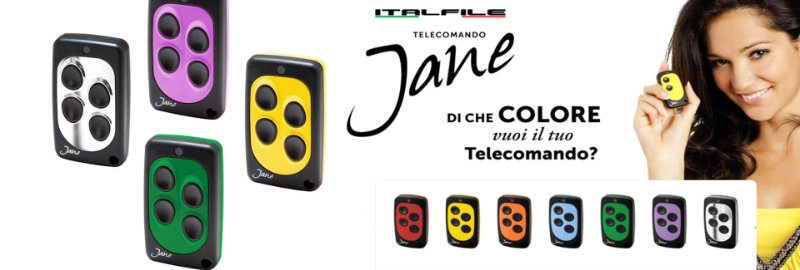 telecomando per cancelli jane italfile