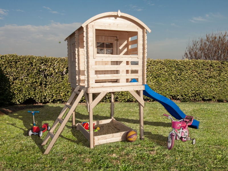 Casetta con Scivolo per Bambini Joy 163x118 cm