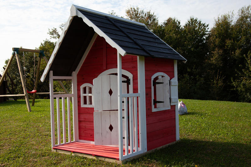 Wooden Playhouse for Children in Garden Anny 97x113 cm