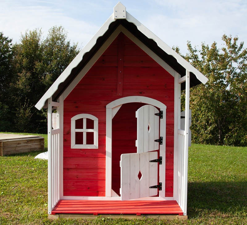 Wooden Playhouse for Children in Garden Anny 97x113 cm