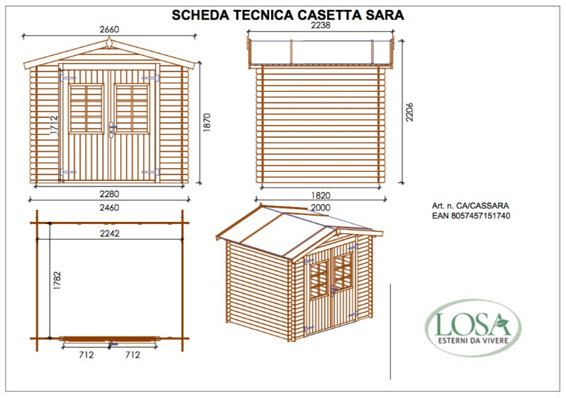 scheda casetta 246x200 sara losa