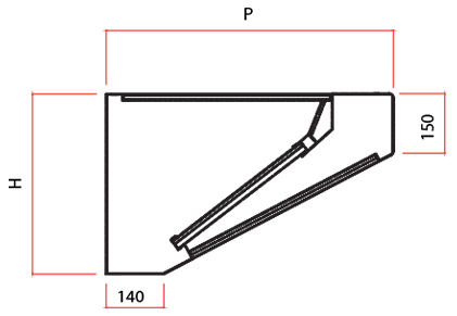 Cappa Inox Snack - Profondità 700 mm