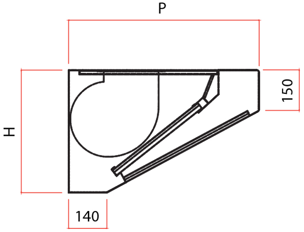 Cappa Inox Autoaspirante con Elettroventilatore