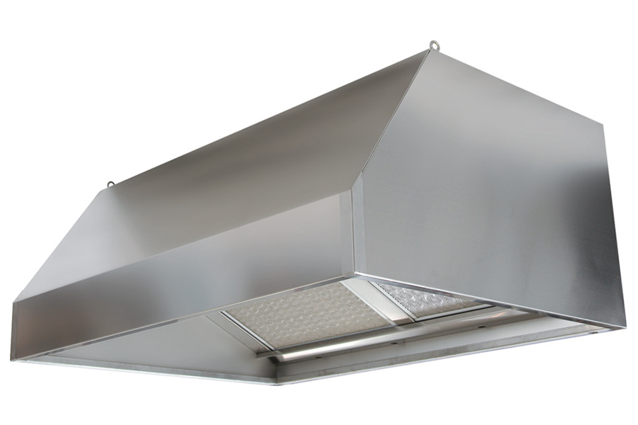 Campana Extractora de Pared - en Acero Inox - con Electroventilador