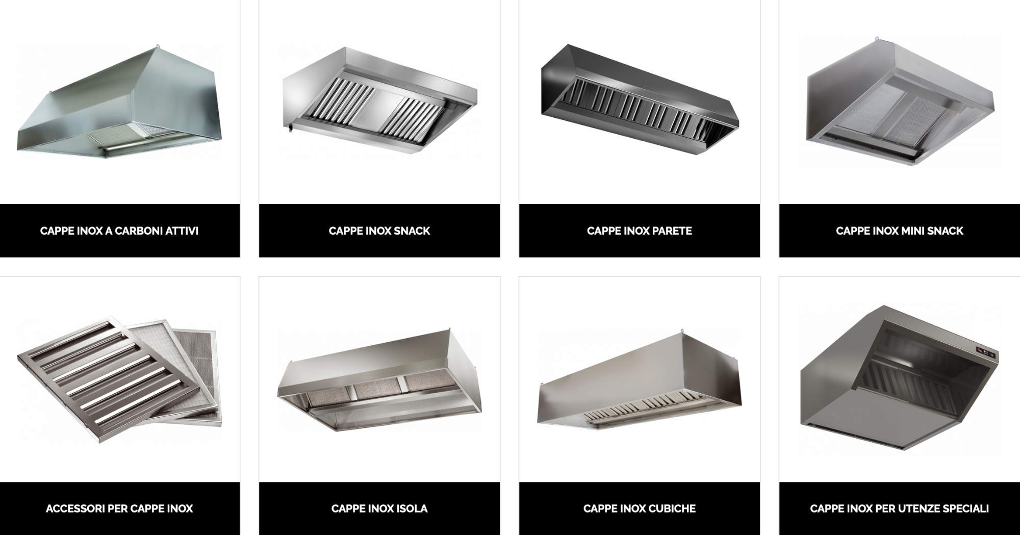 types of stainless steel hoods - ondainox