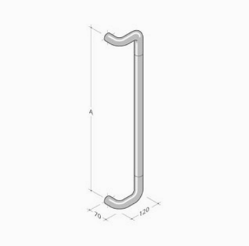Maniglione in nylon 3CC.311.9999 pba A= Su Misura Ø= 35