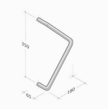 251 pba Maniglione in Acciaio Inox AISI 316L