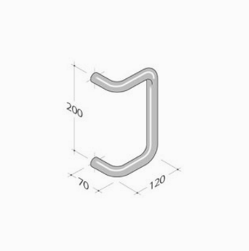 259 pba Maniglione in Acciaio Inox AISI 316L