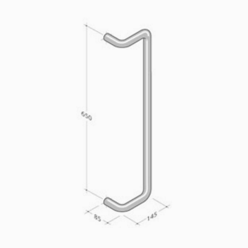 259 pba Maniglione in Acciaio Inox AISI 316L