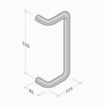 259 pba Maniglione in Acciaio Inox AISI 316L