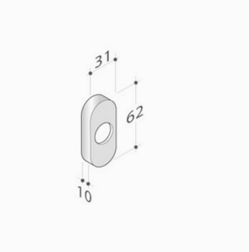 pba 28TU Coppia di Bocchette in Acciaio Inox AISI 316L