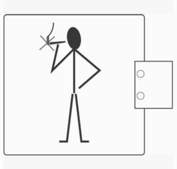 Segnaletica per Bagni WC pba 2045 in Acciaio Inox AISI 316L