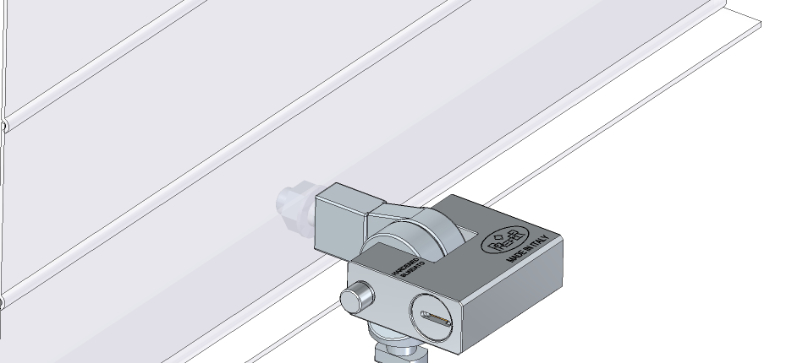 Antivol porte garage utilitaire et ouverture verticale avec cadenas Discus  - Le Temps des Travaux