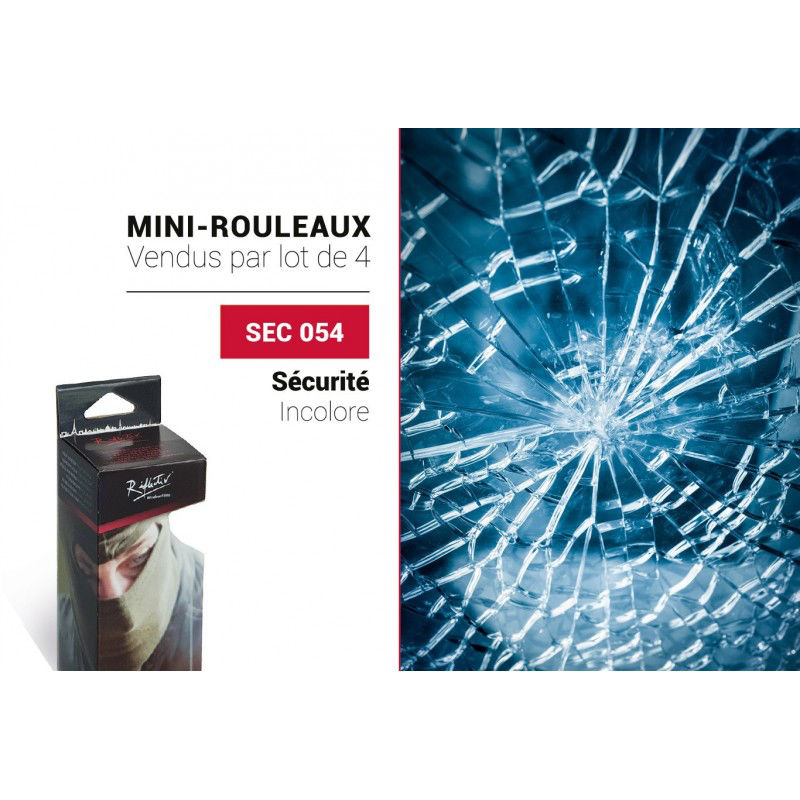 Security Film for Interior Glass - 100 Micron - Reflectiv SEC 054