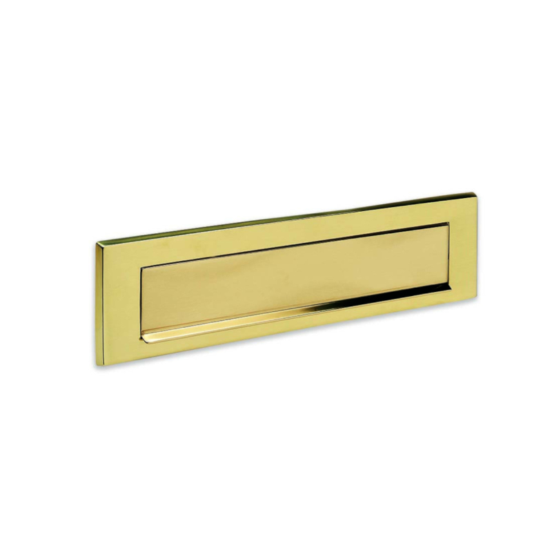Codice placca bucalettere Silmec 10-661.61 – ottone lucido verniciato trasparente