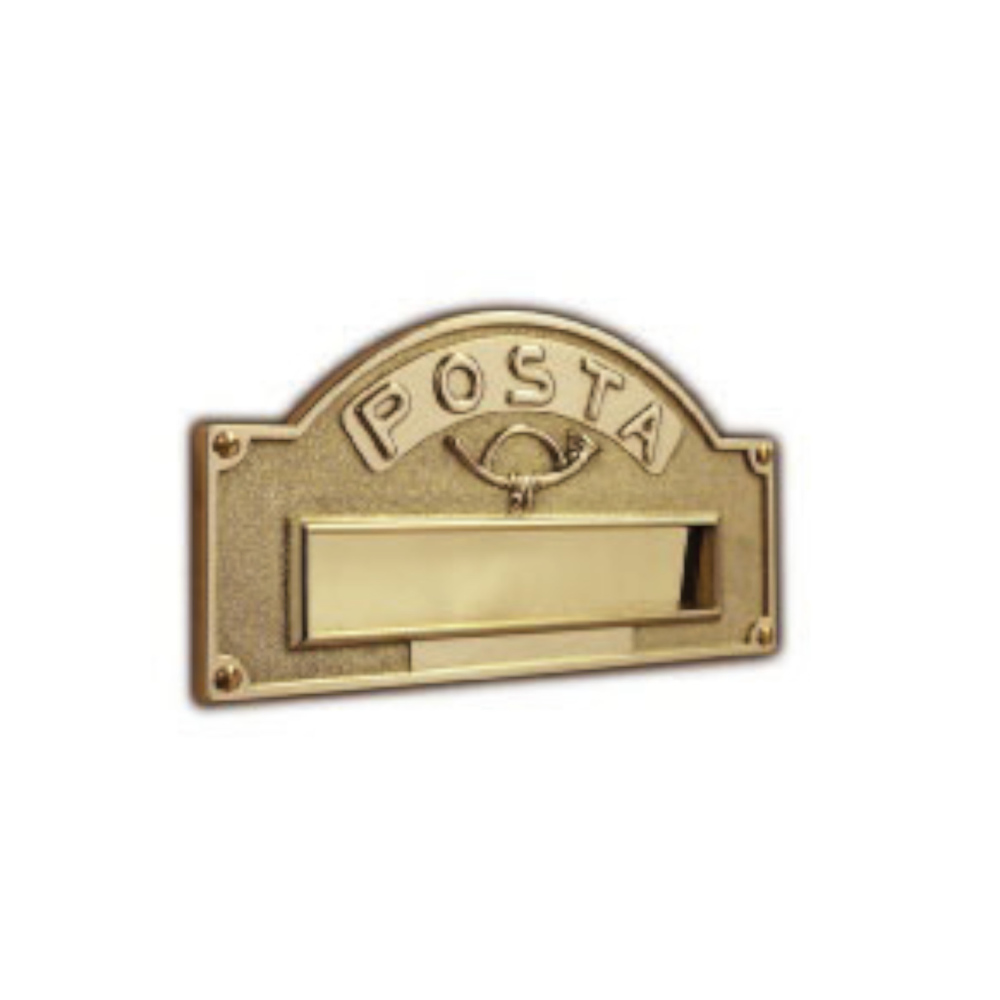 Placca Buca Lettere Classica in Ottone - Silmec S670